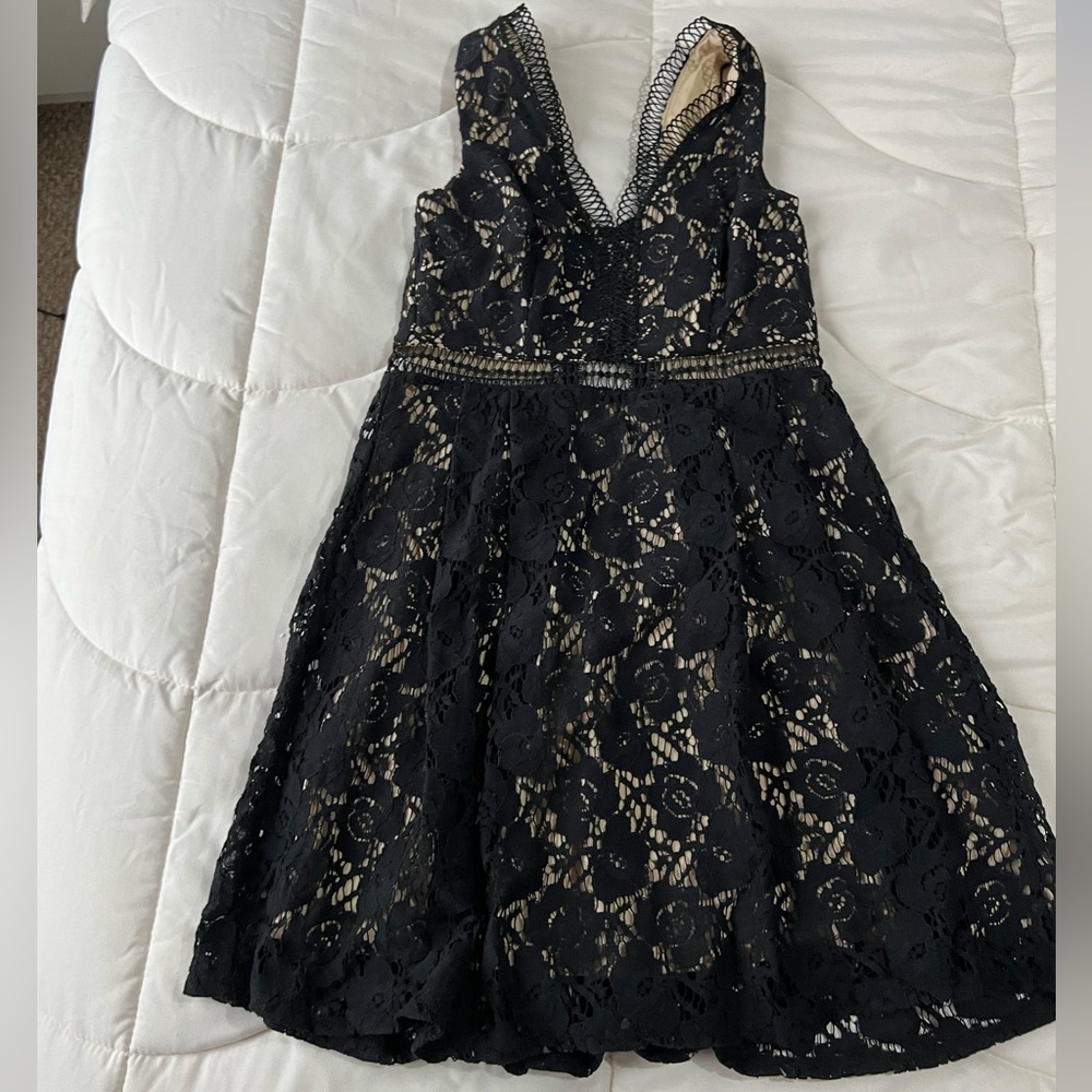 Lace black dress